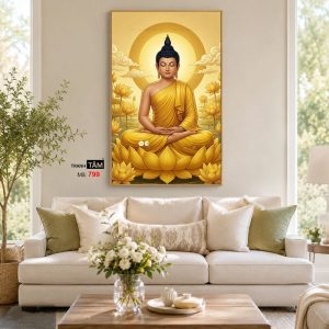 Phật Thích Ca Mâu Ni | Tranh hộp đèn cao cấp | Mã tranh 799 | Tranh TÂM - Ảnh 4