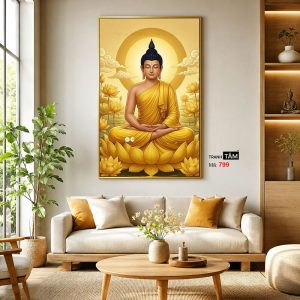 Phật Thích Ca Mâu Ni | Tranh hộp đèn cao cấp | Mã tranh 799 | Tranh TÂM - Ảnh 3