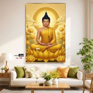 Alternative view of Phật Thích Ca Mâu Ni | Tranh hộp đèn cao cấp | Mã tranh 799 | Tranh TÂM