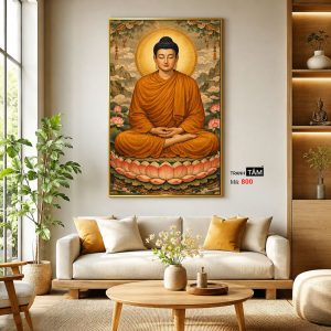 Phật Thích Ca Mâu Ni | Tranh hộp đèn cao cấp | Mã tranh 800 | Tranh TÂM - Ảnh 3