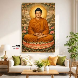Alternative view of Phật Thích Ca Mâu Ni | Tranh hộp đèn cao cấp | Mã tranh 800 | Tranh TÂM