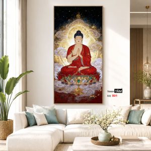 Phật Thích Ca Mâu Ni | Tranh hộp đèn cao cấp | Mã tranh 801 | Tranh TÂM - Ảnh 5