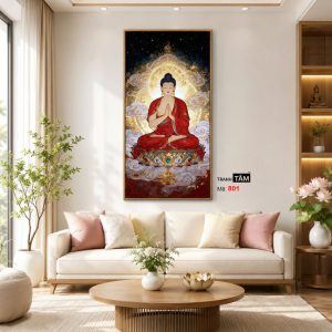 Phật Thích Ca Mâu Ni | Tranh hộp đèn cao cấp | Mã tranh 801 | Tranh TÂM - Ảnh 3
