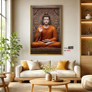 Phật Thích Ca Mâu Ni | Tranh hộp đèn cao cấp | Mã tranh 803 | Tranh TÂM - Ảnh 3