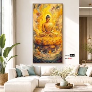 Phật Thích Ca Mâu Ni | Tranh hộp đèn cao cấp | Mã tranh 804 | Tranh TÂM - Ảnh 5