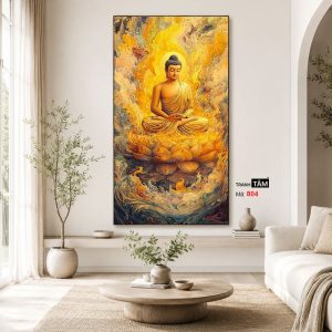 Phật Thích Ca Mâu Ni | Tranh hộp đèn cao cấp | Mã tranh 804 | Tranh TÂM - Ảnh 4
