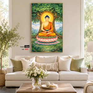 Phật Thích Ca Mâu Ni | Tranh hộp đèn cao cấp | Mã tranh 805 | Tranh TÂM - Ảnh 4