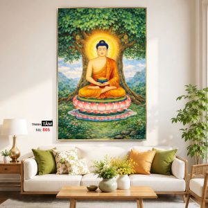 Alternative view of Phật Thích Ca Mâu Ni | Tranh hộp đèn cao cấp | Mã tranh 805 | Tranh TÂM