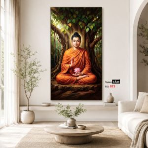 Phật Thích Ca Mâu Ni | Tranh hộp đèn cao cấp | Mã tranh 813 | Tranh TÂM - Ảnh 4