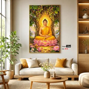 Phật Thích Ca Mâu Ni | Tranh hộp đèn cao cấp | Mã tranh 814 | Tranh TÂM - Ảnh 3