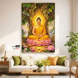Alternative view of Phật Thích Ca Mâu Ni | Tranh hộp đèn cao cấp | Mã tranh 814 | Tranh TÂM