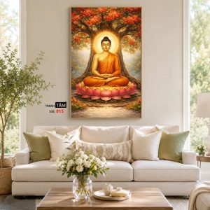 Phật Thích Ca Mâu Ni | Tranh hộp đèn cao cấp | Mã tranh 815 | Tranh TÂM - Ảnh 4