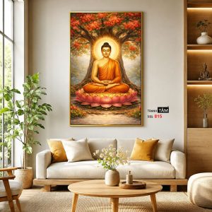 Phật Thích Ca Mâu Ni | Tranh hộp đèn cao cấp | Mã tranh 815 | Tranh TÂM - Ảnh 3