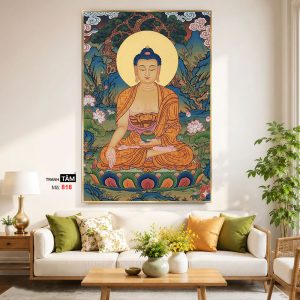 Alternative view of Phật Thích Ca Mâu Ni | Tranh hộp đèn cao cấp | Mã tranh 818 | Tranh TÂM