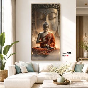 Phật Thích Ca Mâu Ni | Tranh hộp đèn cao cấp | Mã tranh 819 | Tranh TÂM - Ảnh 5