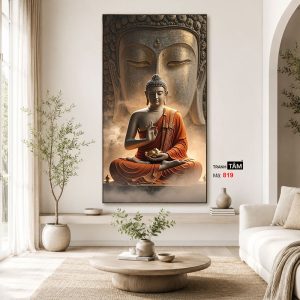 Phật Thích Ca Mâu Ni | Tranh hộp đèn cao cấp | Mã tranh 819 | Tranh TÂM - Ảnh 4