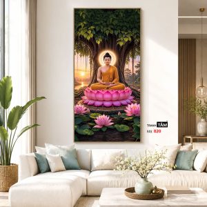 Phật Thích Ca Mâu Ni | Tranh hộp đèn cao cấp | Mã tranh 820 | Tranh TÂM - Ảnh 5