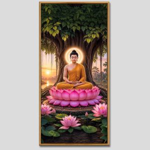 Phật Thích Ca Mâu Ni | Tranh hộp đèn cao cấp | Mã tranh 820 | Tranh TÂM