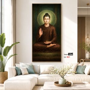 Phật Thích Ca Mâu Ni | Tranh hộp đèn cao cấp | Mã tranh 821 | Tranh TÂM - Ảnh 5