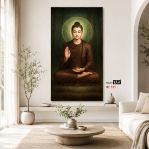 Phật Thích Ca Mâu Ni | Tranh hộp đèn cao cấp | Mã tranh 821 | Tranh TÂM - Ảnh 4