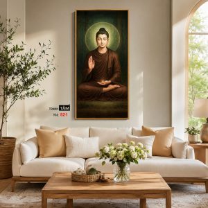 Alternative view of Phật Thích Ca Mâu Ni | Tranh hộp đèn cao cấp | Mã tranh 821 | Tranh TÂM