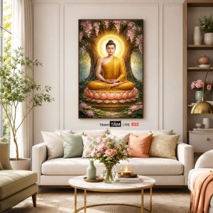 Phật Thích Ca Mâu Ni | Tranh hộp đèn cao cấp | Mã tranh 822 | Tranh TÂM - Ảnh 5