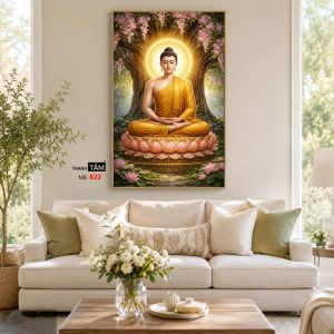 Phật Thích Ca Mâu Ni | Tranh hộp đèn cao cấp | Mã tranh 822 | Tranh TÂM - Ảnh 4