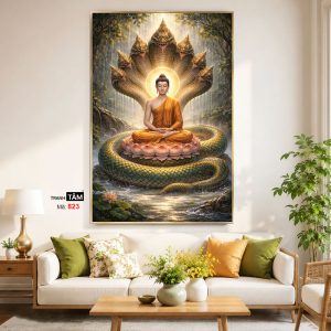Alternative view of Phật Thích Ca Mâu Ni | Tranh hộp đèn cao cấp | Mã tranh 823 | Tranh TÂM
