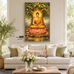 Phật Thích Ca Mâu Ni | Tranh hộp đèn cao cấp | Mã tranh 826 | Tranh TÂM - Ảnh 4