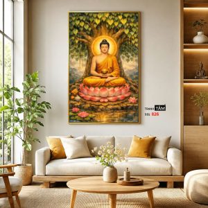 Phật Thích Ca Mâu Ni | Tranh hộp đèn cao cấp | Mã tranh 826 | Tranh TÂM - Ảnh 3