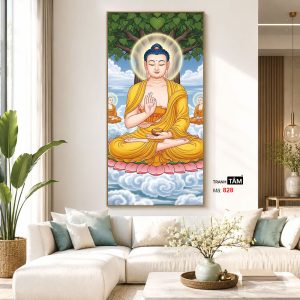 Phật Thích Ca Mâu Ni | Tranh hộp đèn cao cấp | Mã tranh 828 | Tranh TÂM - Ảnh 5