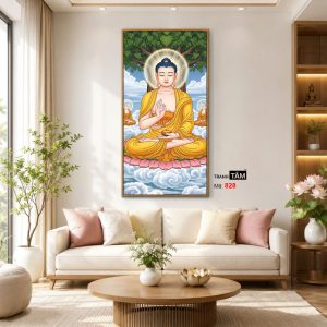 Phật Thích Ca Mâu Ni | Tranh hộp đèn cao cấp | Mã tranh 828 | Tranh TÂM - Ảnh 3
