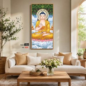 Alternative view of Phật Thích Ca Mâu Ni | Tranh hộp đèn cao cấp | Mã tranh 828 | Tranh TÂM