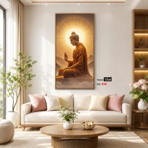 Phật Thích Ca Mâu Ni | Tranh hộp đèn cao cấp | Mã tranh 830 | Tranh TÂM - Ảnh 3