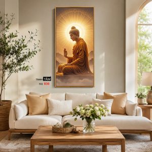 Alternative view of Phật Thích Ca Mâu Ni | Tranh hộp đèn cao cấp | Mã tranh 830 | Tranh TÂM