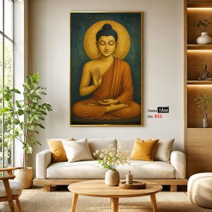 Phật Thích Ca Mâu Ni | Tranh hộp đèn cao cấp | Mã tranh 833 | Tranh TÂM - Ảnh 3