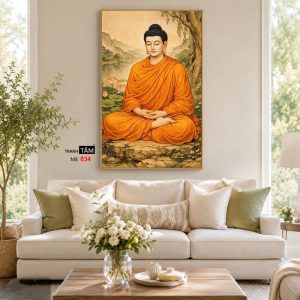 Phật Thích Ca Mâu Ni | Tranh hộp đèn cao cấp | Mã tranh 834 | Tranh TÂM - Ảnh 4