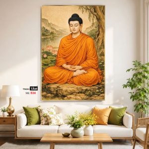 Alternative view of Phật Thích Ca Mâu Ni | Tranh hộp đèn cao cấp | Mã tranh 834 | Tranh TÂM