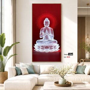 Phật Thích Ca Mâu Ni | Tranh hộp đèn cao cấp | Mã tranh 835 | Tranh TÂM - Ảnh 5