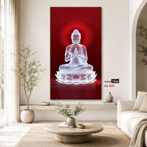 Phật Thích Ca Mâu Ni | Tranh hộp đèn cao cấp | Mã tranh 835 | Tranh TÂM - Ảnh 4