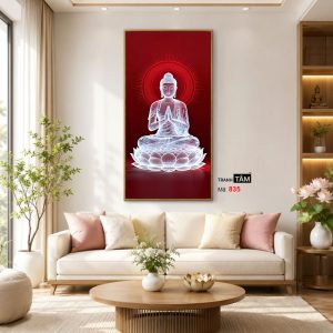 Phật Thích Ca Mâu Ni | Tranh hộp đèn cao cấp | Mã tranh 835 | Tranh TÂM - Ảnh 3