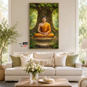 Phật Thích Ca Mâu Ni | Tranh hộp đèn cao cấp | Mã tranh 839 | Tranh TÂM - Ảnh 4
