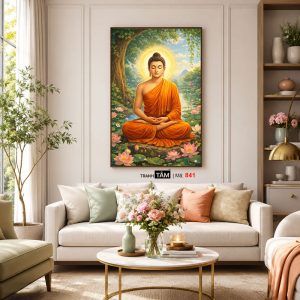 Phật Thích Ca Mâu Ni | Tranh hộp đèn cao cấp | Mã tranh 841 | Tranh TÂM - Ảnh 5