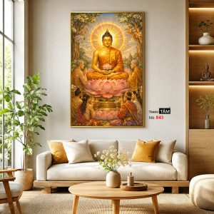 Phật Thích Ca Mâu Ni | Tranh hộp đèn cao cấp | Mã tranh 843 | Tranh TÂM - Ảnh 3
