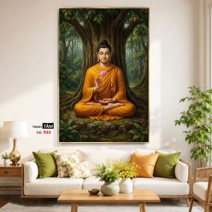 Alternative view of Phật Thích Ca Mâu Ni | Tranh hộp đèn cao cấp | Mã tranh 844 | Tranh TÂM