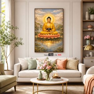 Phật Thích Ca Mâu Ni | Tranh hộp đèn cao cấp | Mã tranh 845 | Tranh TÂM - Ảnh 5
