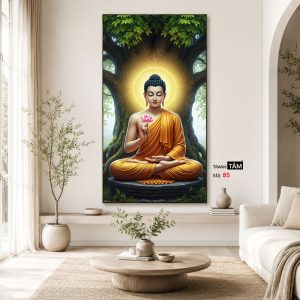 Phật Thích Ca Mâu Ni | Tranh hộp đèn cao cấp | Mã tranh 85 | Tranh TÂM - Ảnh 4