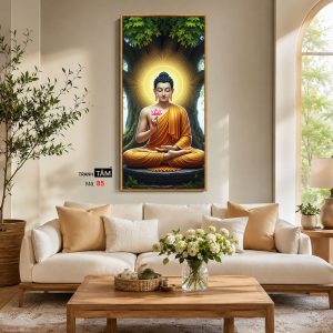 Alternative view of Phật Thích Ca Mâu Ni | Tranh hộp đèn cao cấp | Mã tranh 85 | Tranh TÂM