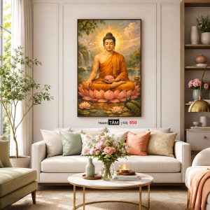 Phật Thích Ca Mâu Ni | Tranh hộp đèn cao cấp | Mã tranh 850 | Tranh TÂM - Ảnh 5