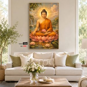 Phật Thích Ca Mâu Ni | Tranh hộp đèn cao cấp | Mã tranh 850 | Tranh TÂM - Ảnh 4